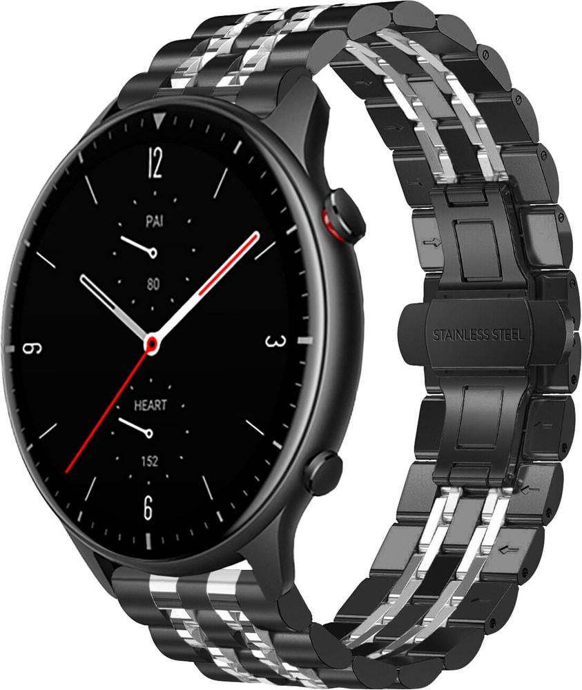 Браслет металлический Spinye Line для Amazfit GTR 2e Black Silver (28981-03)