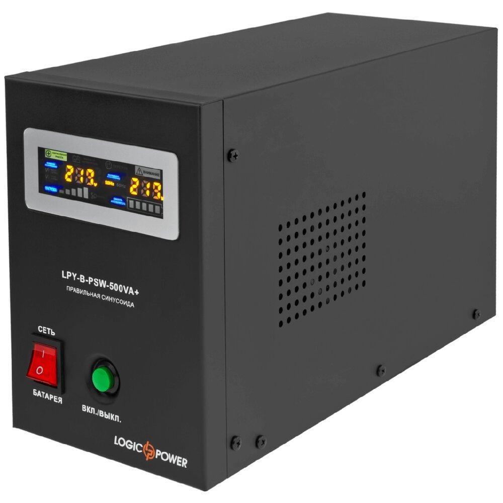 ДБЖ LogicPower LPY-B-PSW-500VA+ 350Вт 5A/10A з правильною синусоїда 12В