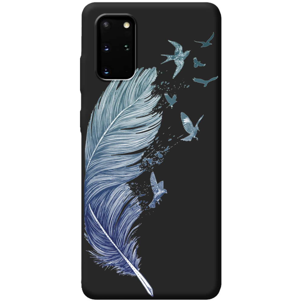 Чехол Boxface Samsung G985 Galaxy S20 Plus Feather Черный силикон (38875-cc38-44016) - фото 1