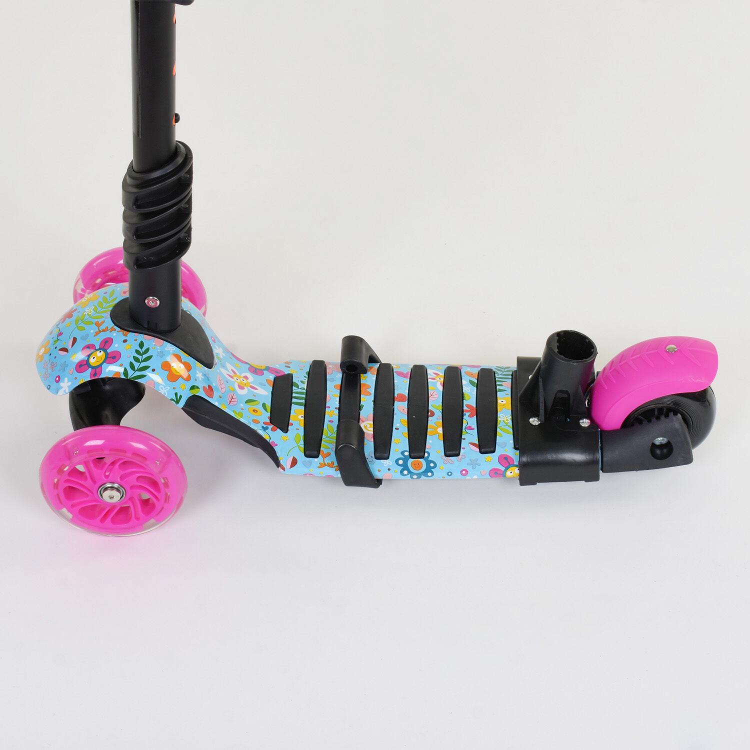 Самокат Best Scooter 5в1 PU колеса с подсветкой Multicolor (84217) - фото 3