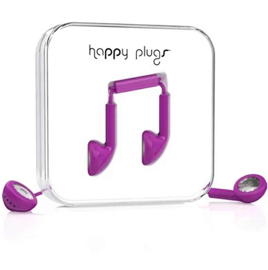 Дротові навушники-втулки Happy Plugs Headphones Earbud, Purple