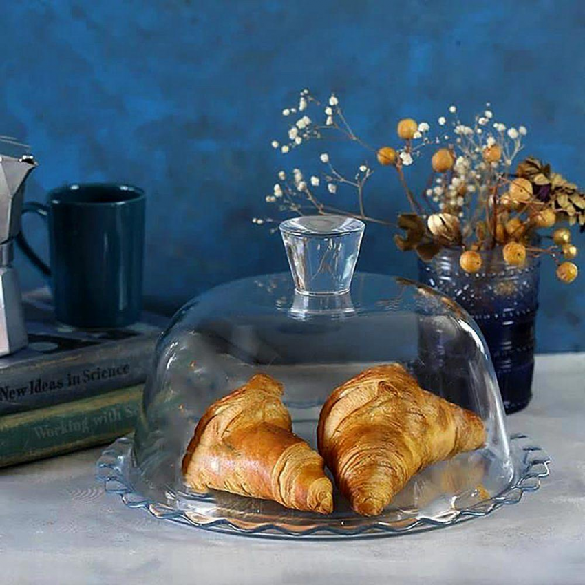 Блюдо скляне з ковпаком Pasabahce Pattiserie 96874 26 см (1819403489)