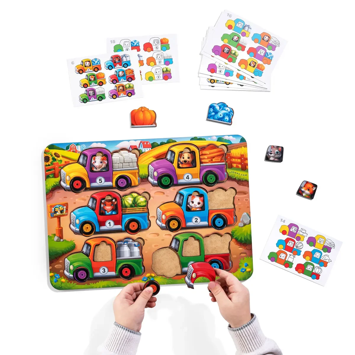 Гра з картками Тварини на вантажівках літо (2388142355) - фото 2 Гра з картками Тварини на вантажівках літо (2388142355) - фото 2