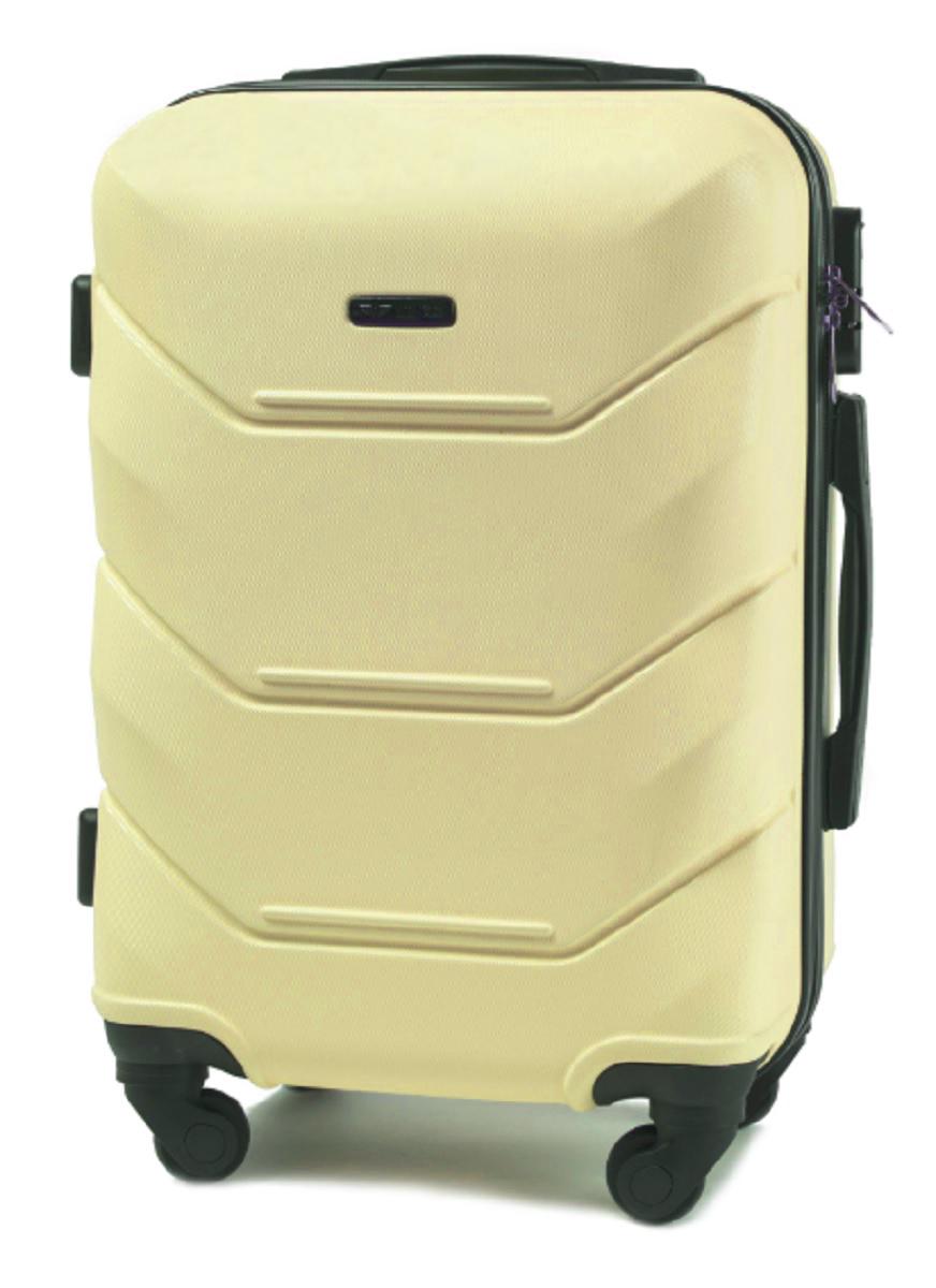 Чемодан пластиковый WINGS 147 малый Молочно-белый (Wp00387) - фото 1