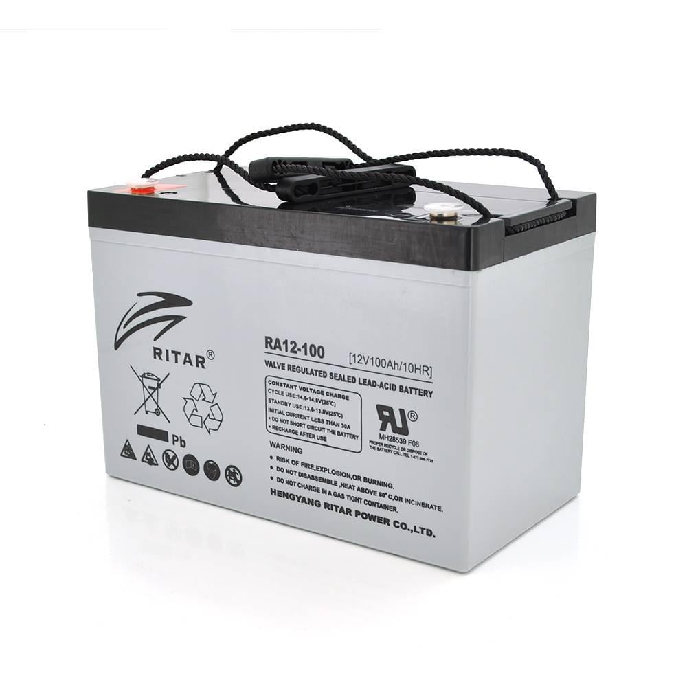 Батарея акумуляторна AGM RITAR RA12-100S 12V 100,0Ah Q1 307x169x215 мм Gray (40937)