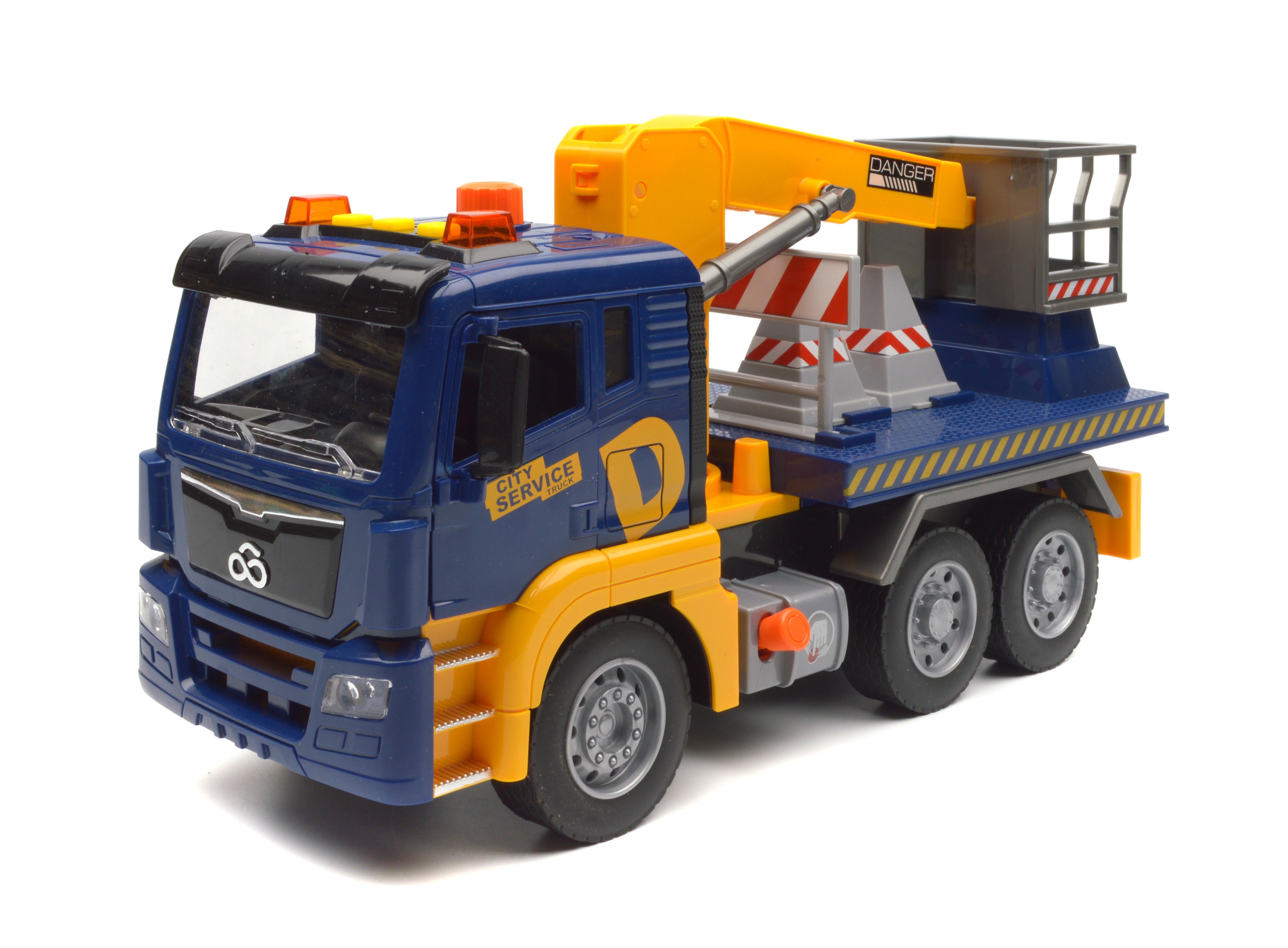 Игрушка Автовышка WY1121A инерция/звук/свет/насосный механизм/подъем стрелы (WY1121A)