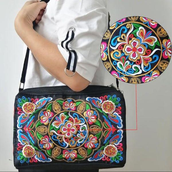 Женская сумка через плечо 3 отделения с молниями 27х18х8 см (C01076) - фото 9 Женская сумка через плечо 3 отделения с молниями 27х18х8 см (C01076) - фото 9