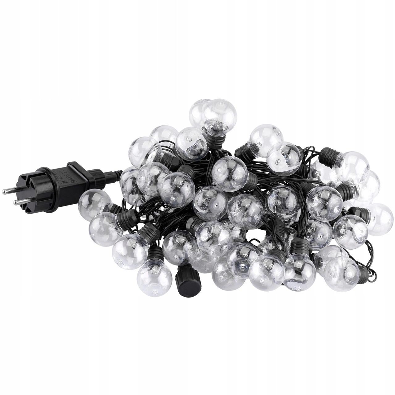 Гірлянда зовнішня 50 LED-кульок 8 м від мережі 230V 3000 K IP44 Lumiled Nessa Тепле світло (LUMOGR0895)