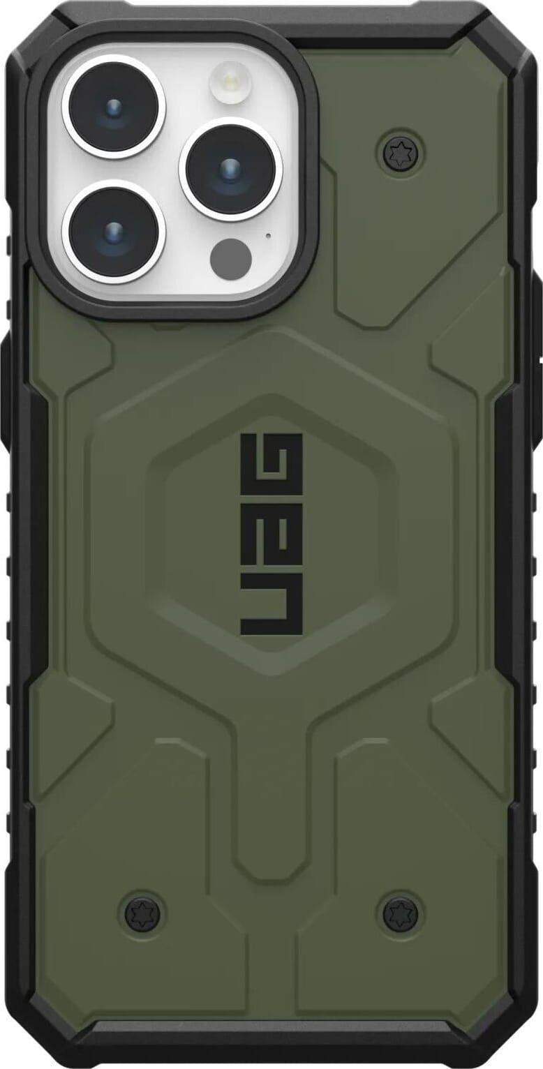Чехол противоударный UAG Pathfinder MagSafe для Iphone 15 Pro Max 6,7" Olive Drab (114301117272)