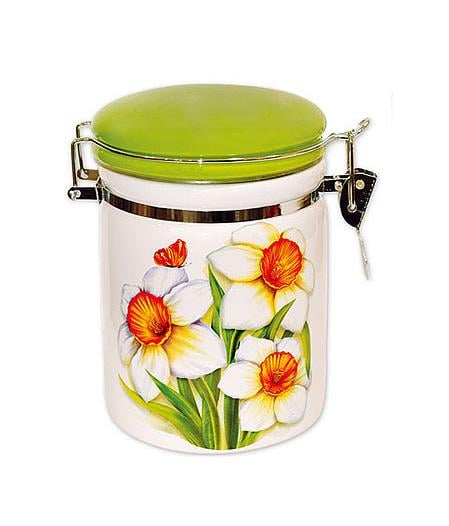 Банка Нарцисс 550 мл 15 см для сыпучих продуктов с металлической затяжкой (BD-DM005-NS)