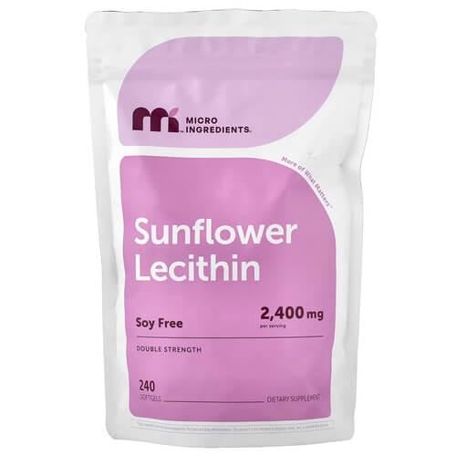 Лецитин Micro Ingredients Sunflower Lecithin 240 жидких капс. (MII-80134)