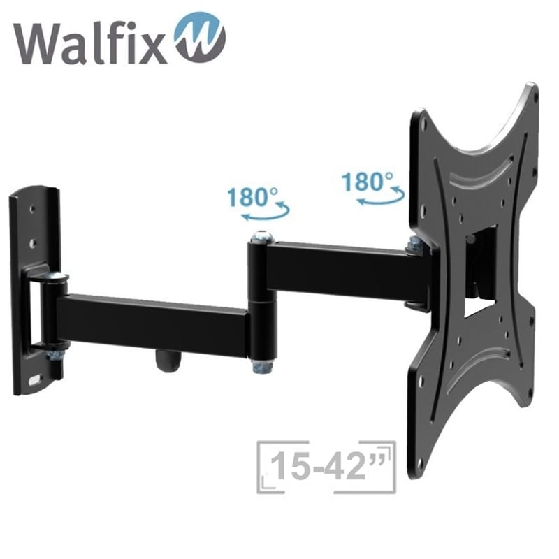 Кріплення для телевізора Walfix R-343B настінний 15-42" (tf1275) - фото 2 Кріплення для телевізора Walfix R-343B настінний 15-42" (tf1275) - фото 2