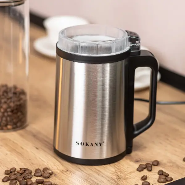 Кофемолка электрическая SOKANY SK-04021 300 Вт 140 г - фото 8 Кофемолка электрическая SOKANY SK-04021 300 Вт 140 г - фото 8