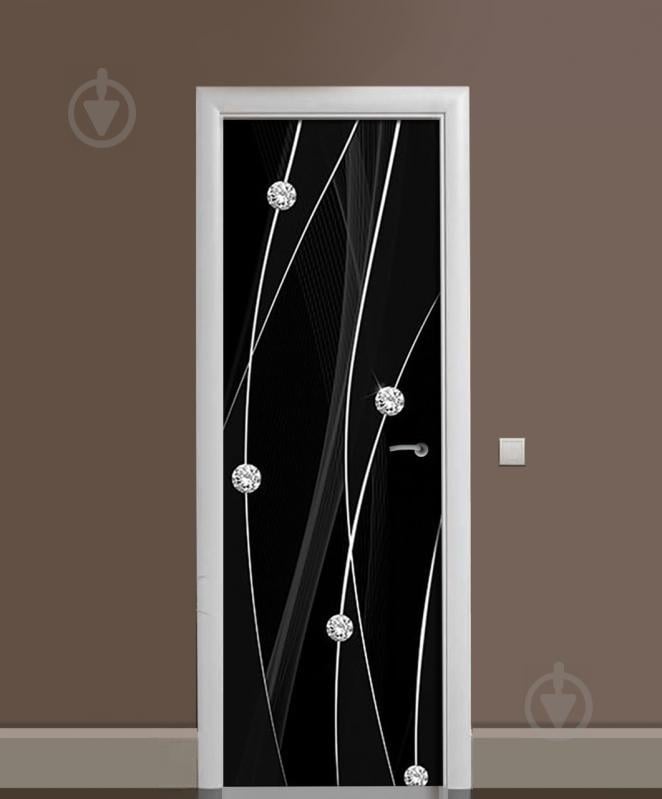 Наклейка на дверь Zatarga «Нити бриллиантов» 650х2000 мм виниловая 3Д наклейка декор самоклеящаяся Наклейка на дверь Zatarga «Нити бриллиантов» 650х2000 мм виниловая 3Д наклейка декор самоклеящаяся