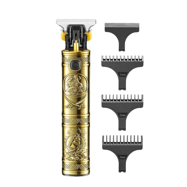 Тример для волосся та бороди VGR V-096 бездротовий з насадками Золотий (30068143)