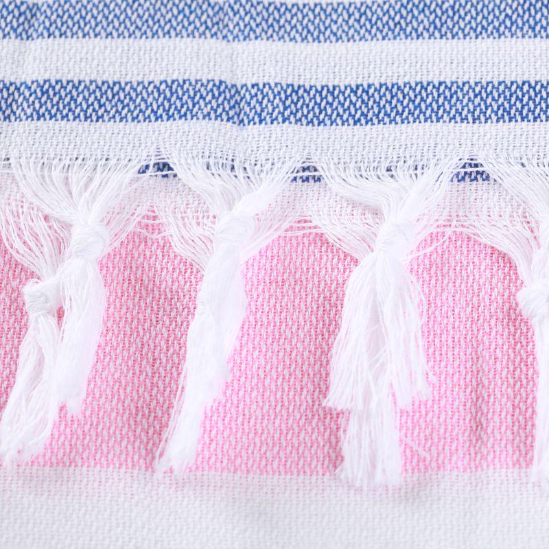 Рушник пештемаль Lovely Svi бавовна XХL 100x180 см Pink/Blue Stripes (7032025) - фото 4