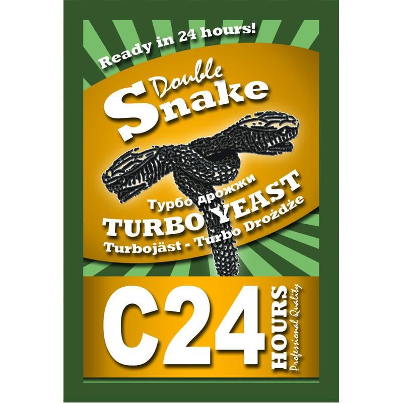 Спиртовые турбо дрожжи Double Snake C24 175 г (10033) - фото 1