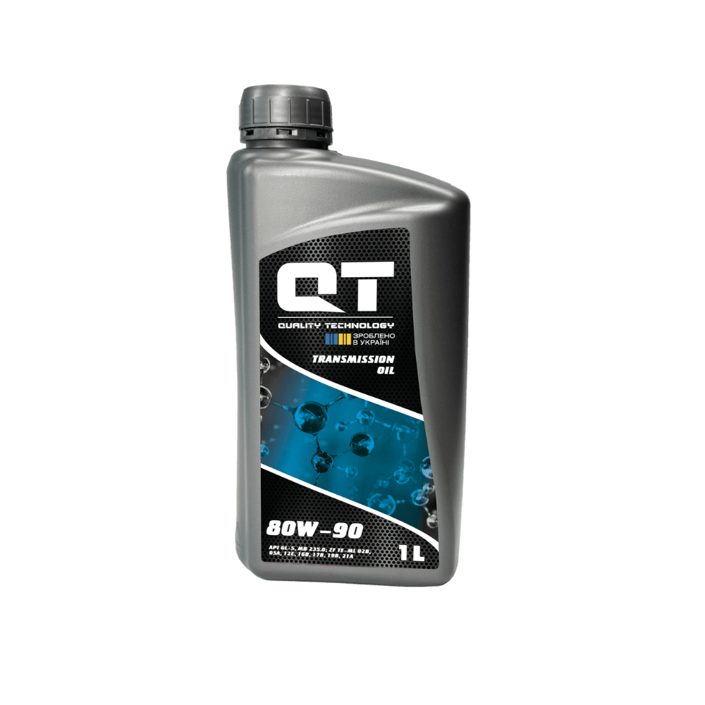 Трансмиссионное масло QT-Oil 80W-90 GL-5 минеральное 1 л (QT2580901)