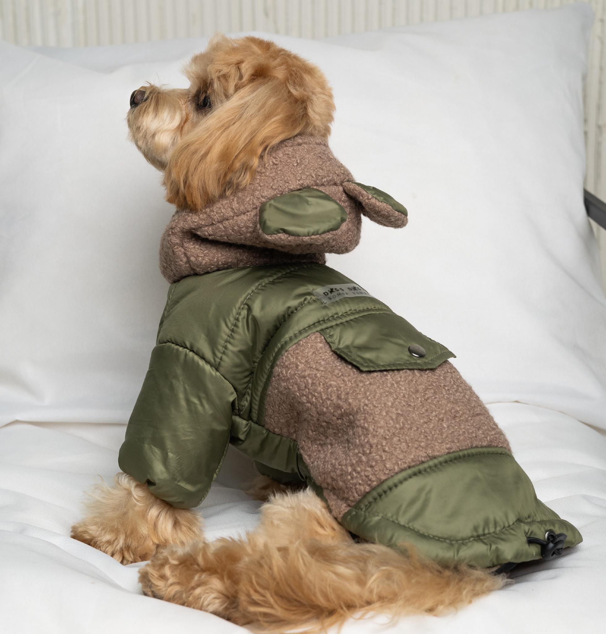 Куртка для собак Dogs Bomba K-80 Teddy р. 3 Хаки (89396035) Куртка для собак Dogs Bomba K-80 Teddy р. 3 Хаки (89396035)