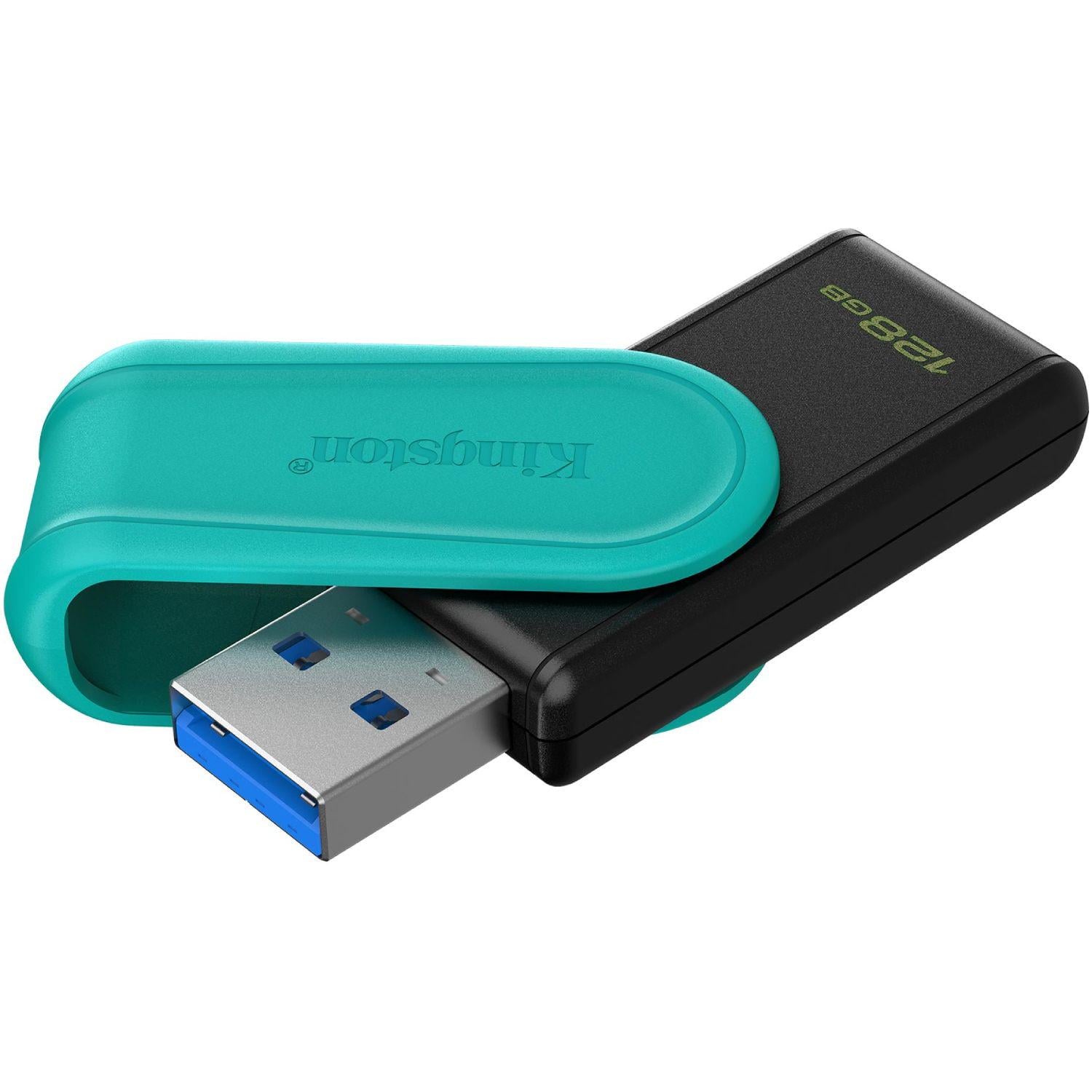 Флеш-память USB Kingston DataTraveler Exodia S 128 Гб USB 3.2 пластик Black/Turquoise (DTXS/128GB)