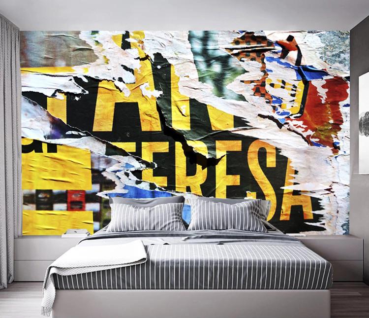 Фотообои флизелиновые абстракция для спальни/зала/кухни Сорванная картинка