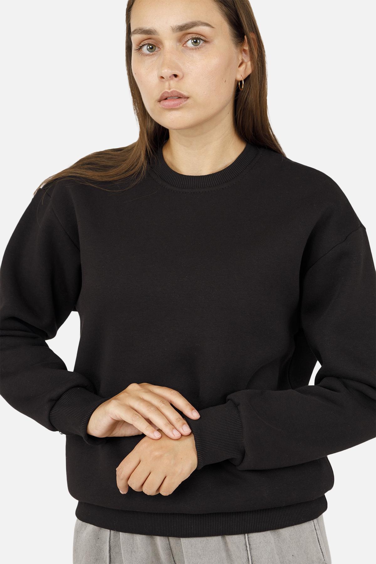 Світшот жіночий ЦБ-00254561 р. 42 Чорний (SKT001004618) - фото 3 Світшот жіночий ЦБ-00254561 р. 42 Чорний (SKT001004618) - фото 3