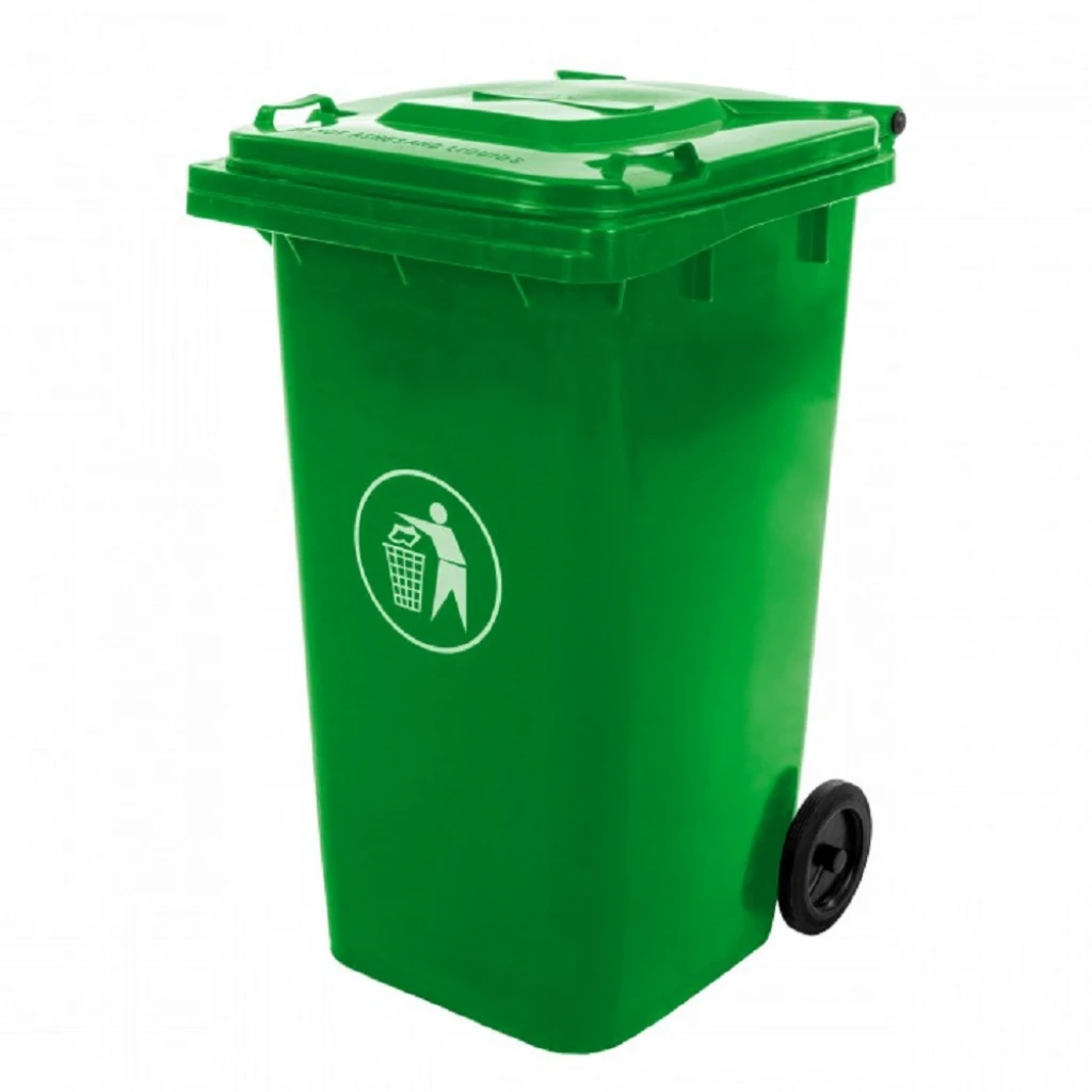 Контейнер для мусора Mirpol на колесах 240 л Зеленый (29417395)