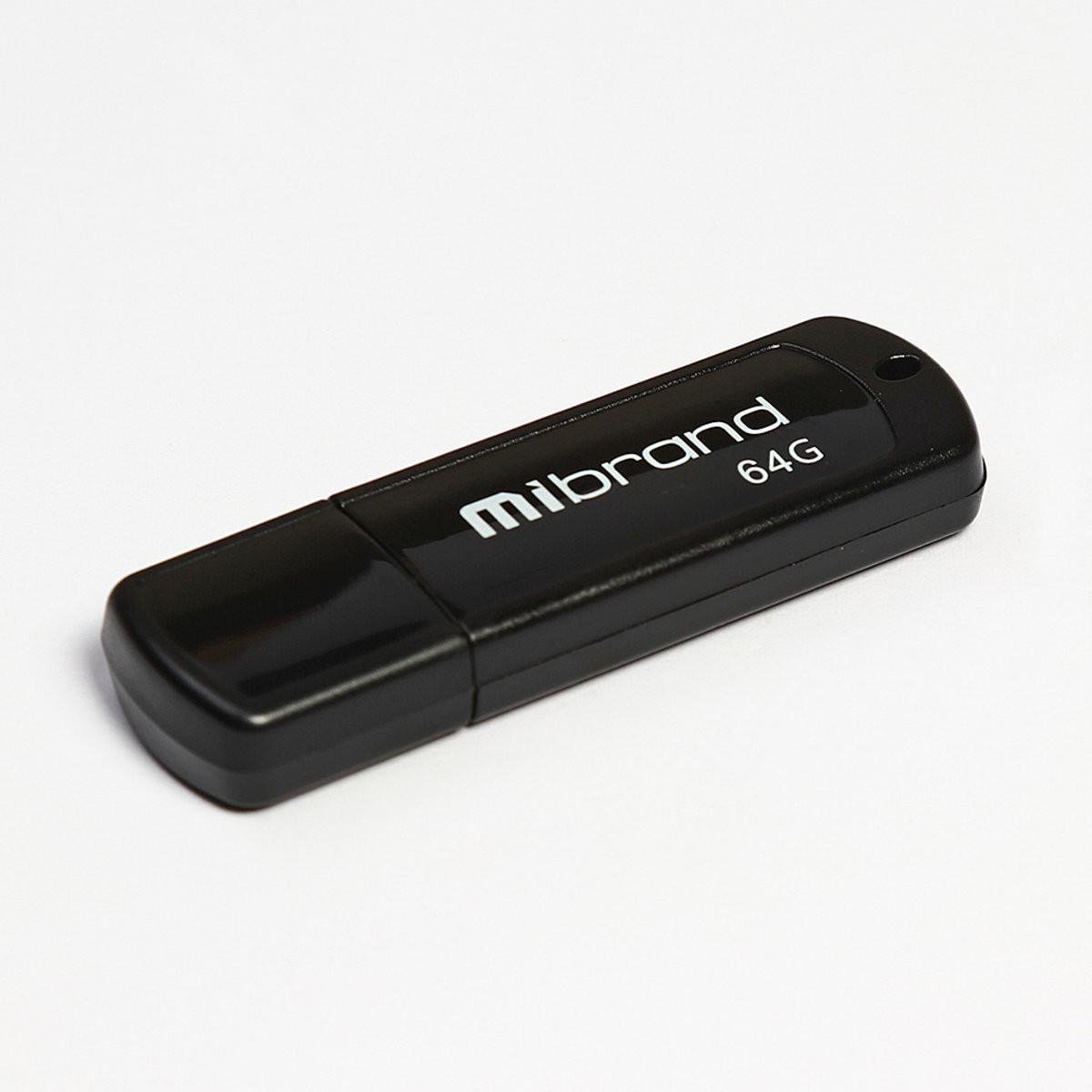 Flash Mibrand USB 2.0 Grizzly 64Gb Black (29caa1-15508) - фото 1