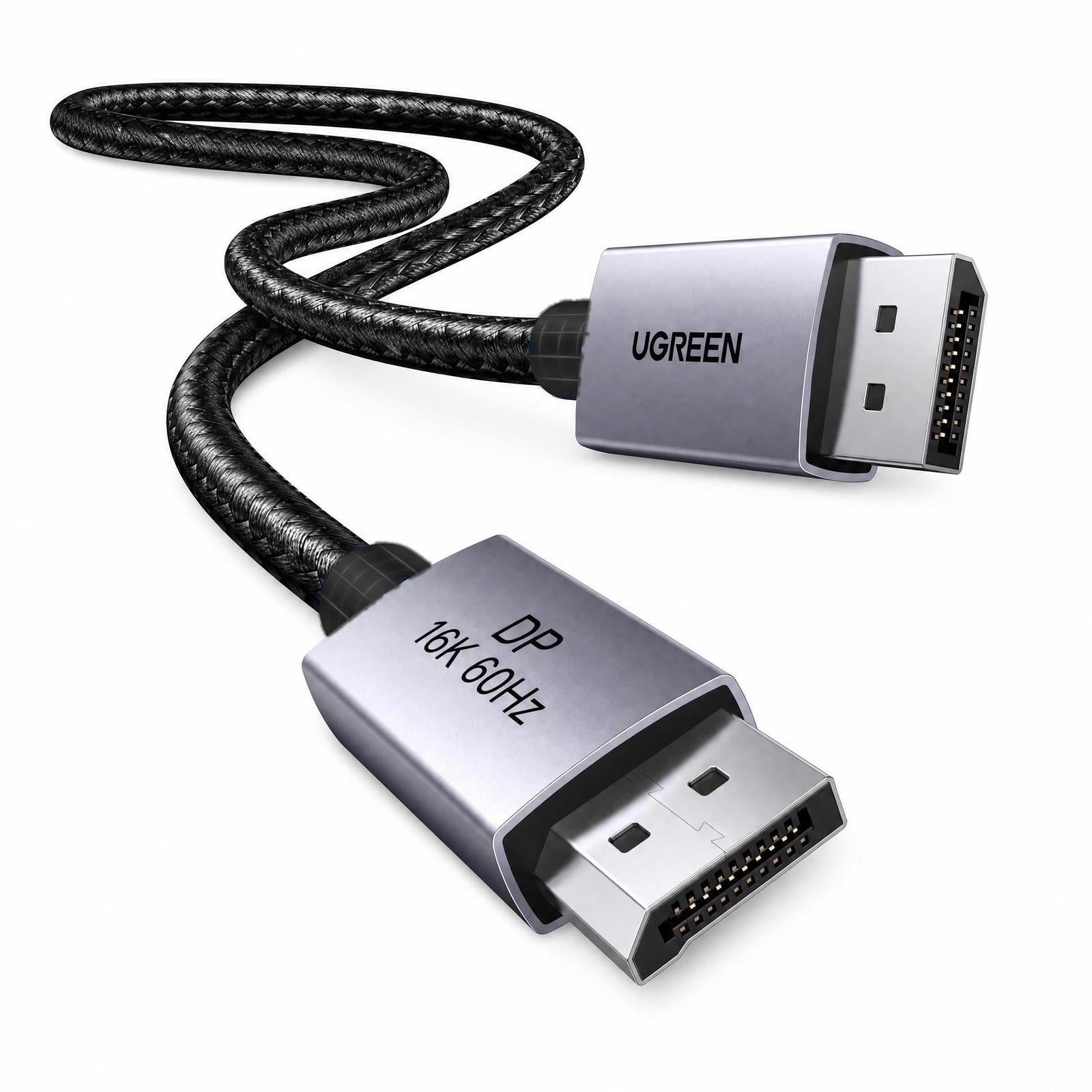 Кабель DisplayPort UGREEN DP131 2 м v2.1 16K Черный (55568)