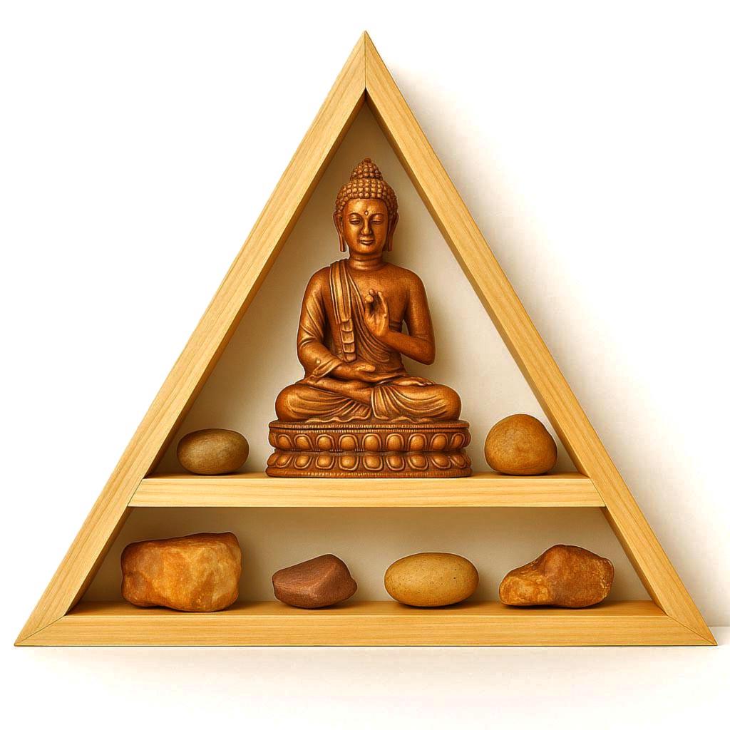 Вівтар для медитації з дерева Капіана Каррі (ЛАТ-012503) Вівтар для медитації з дерева Капіана Каррі (ЛАТ-012503)