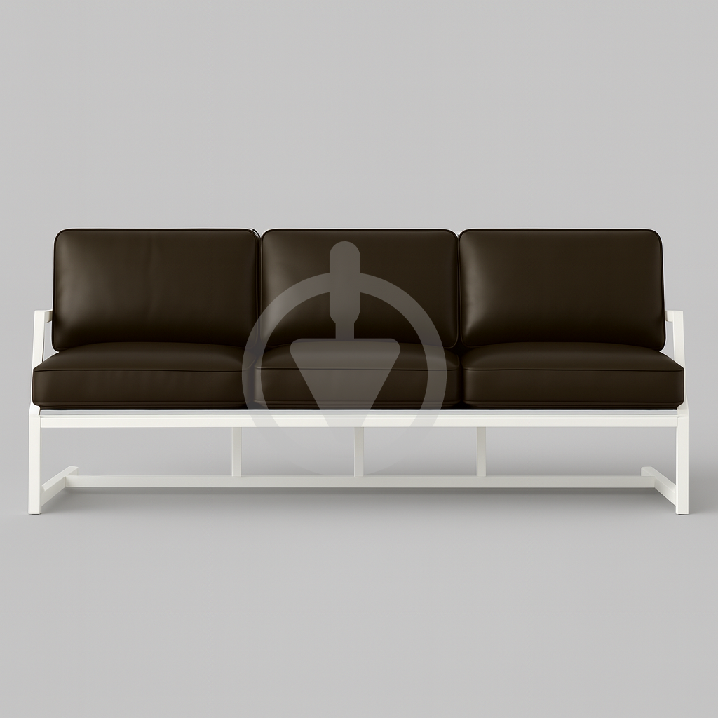 Диван металлический AVVS tech Атлас уличный лофт экокожа с подлокотниками 246 см Коричневый/Белый (30222844) - фото 2 Диван металлический AVVS tech Атлас уличный лофт экокожа с подлокотниками 246 см Коричневый/Белый (30222844) - фото 2