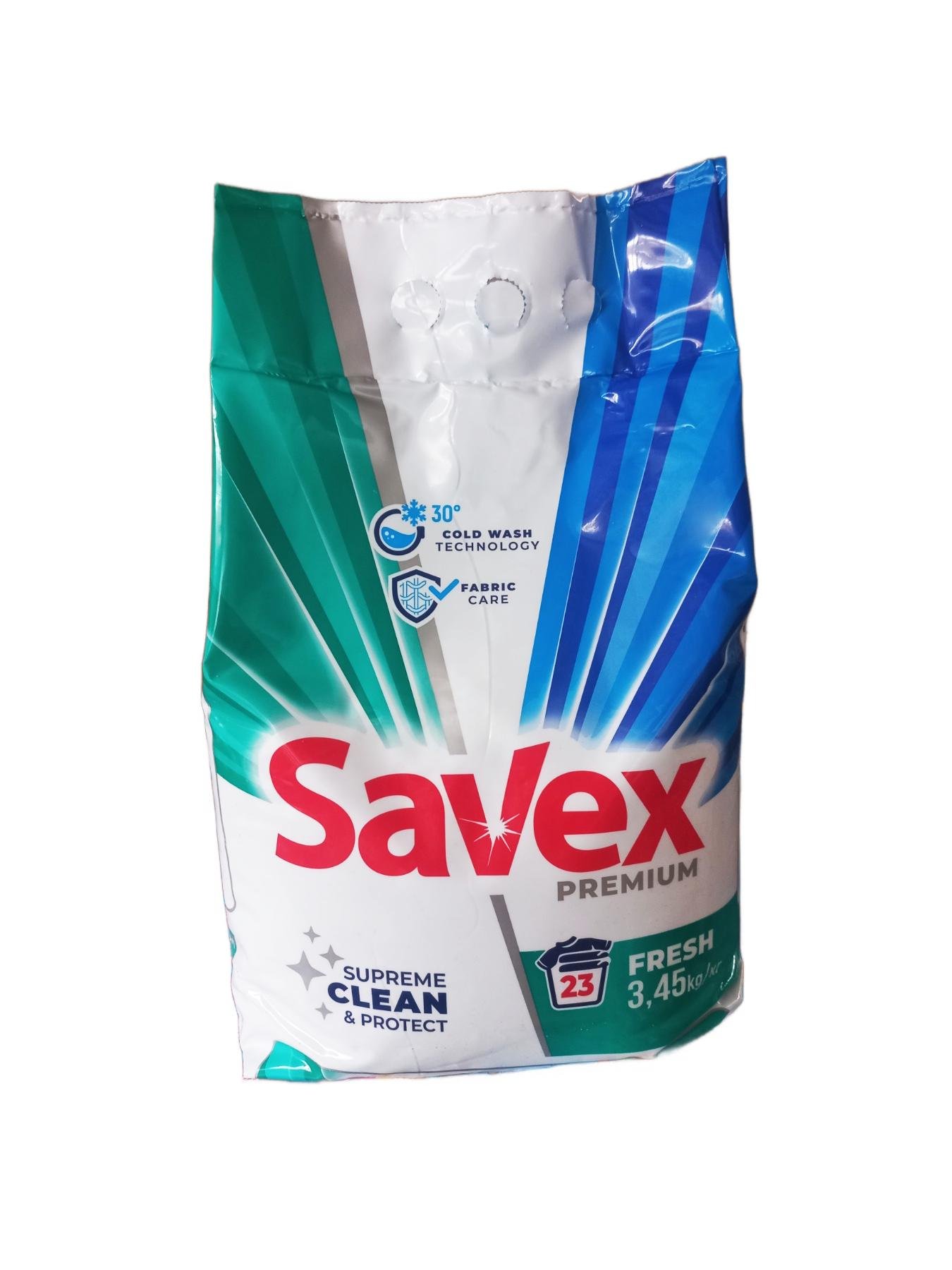 Пральний порошок Savex Premium Fresh 23 прань 3,45 кг (123740)