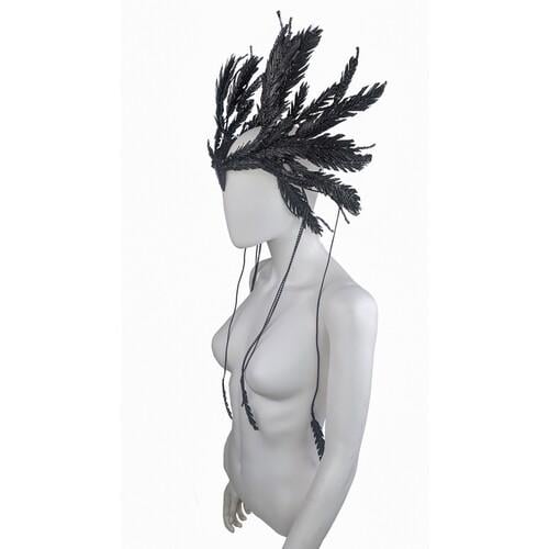 Тиара-венок Черная птичка Seta Decor (23-549BLK)