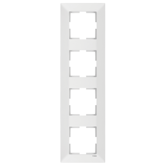 Рамка для розетки Viko Meridian 4-м вертикальная Белый (90979024-WH)