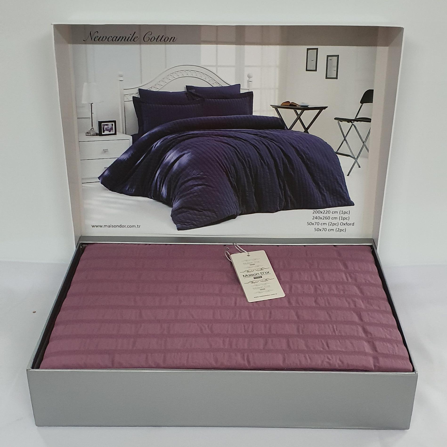 Комплект постельного белья Maison D'or 160х220 New Camile Cotton Dark Lilac (02MD160220SCamile07)