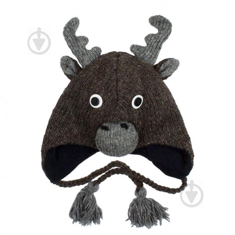 Шапка с ушками детская Kathmandu Animals Moose Оne size Серый (23039)