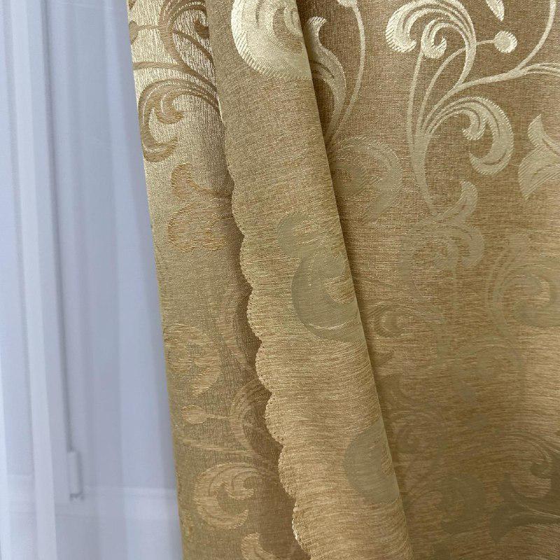 Шторы Toscana жаккардовые 1,5х2,7 м 2 шт. Золотой - фото 3 Шторы Toscana жаккардовые 1,5х2,7 м 2 шт. Золотой - фото 3