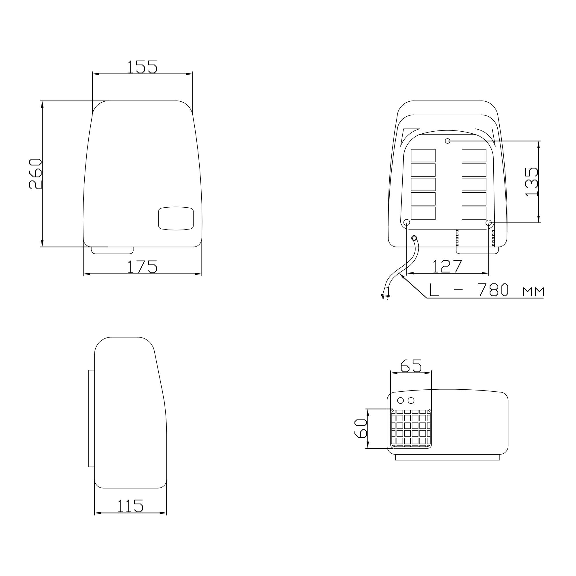 Сушилка для рук Lidz WHI 130.01.93 1200 Вт (SD00041735) - фото 3