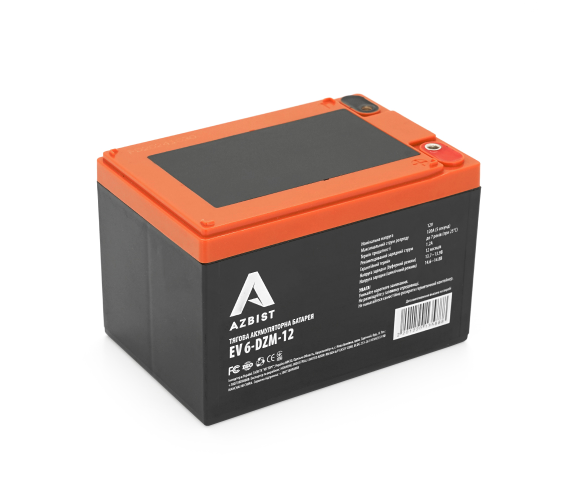 Тяговая аккумуляторная батарея AGM AZBIST 6-DZM-12 12V 12Ah M5 (1904293002)