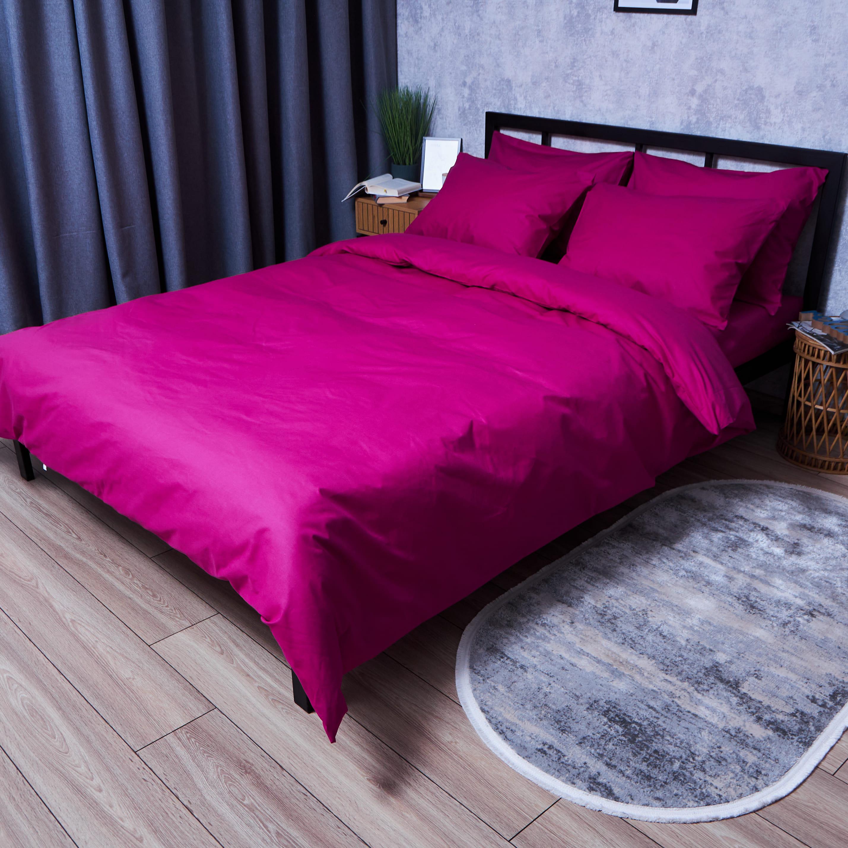 Комплект постельного белья Moon&Star Бязь Gold Люкс Crimson Elegance наволочки 2 шт. полуторный евро 160х220 см (MS-820006252)