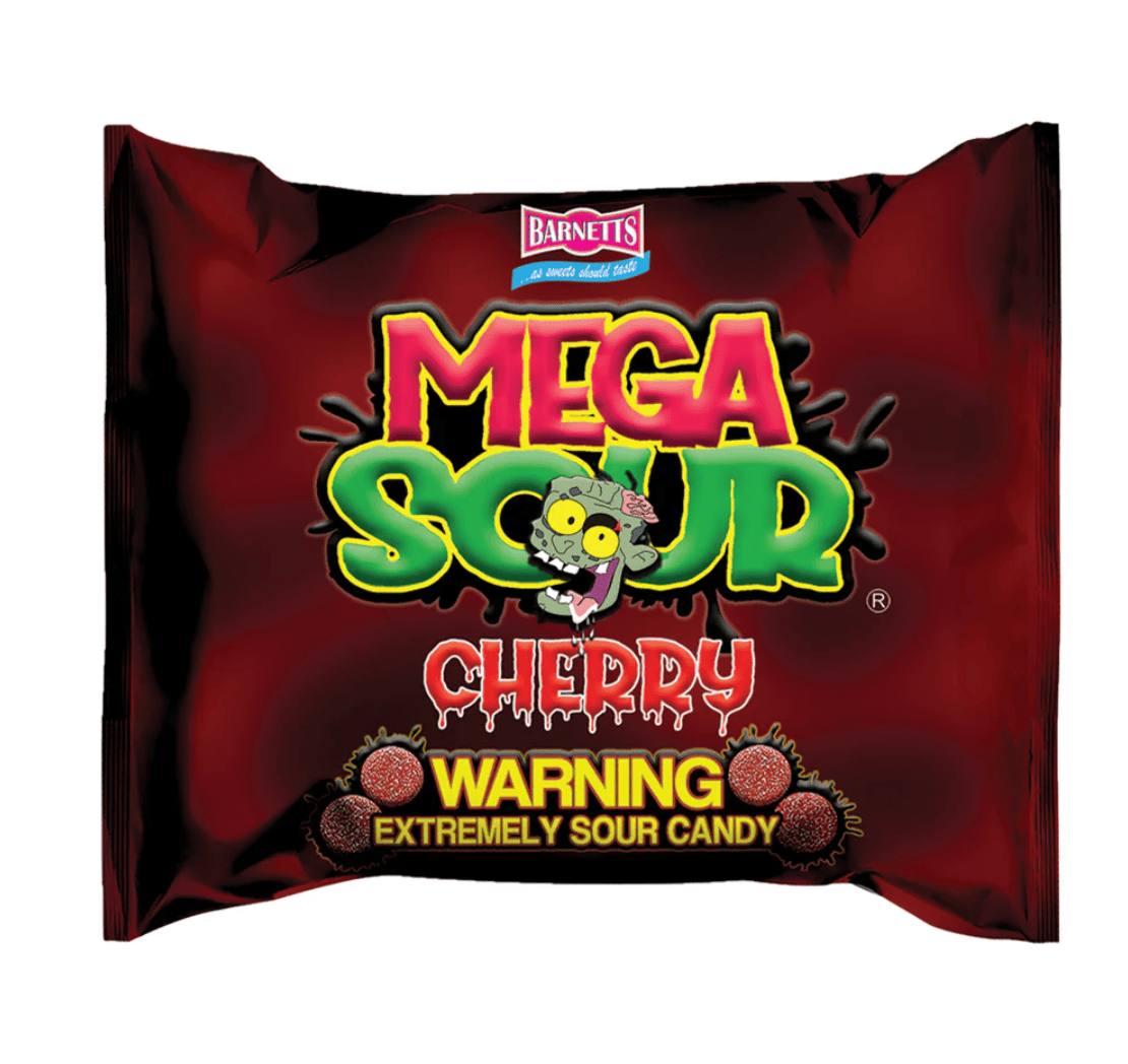 Кислі цукерки Barnetts Mega Sour Cherry Candy 104 г (2844561555)