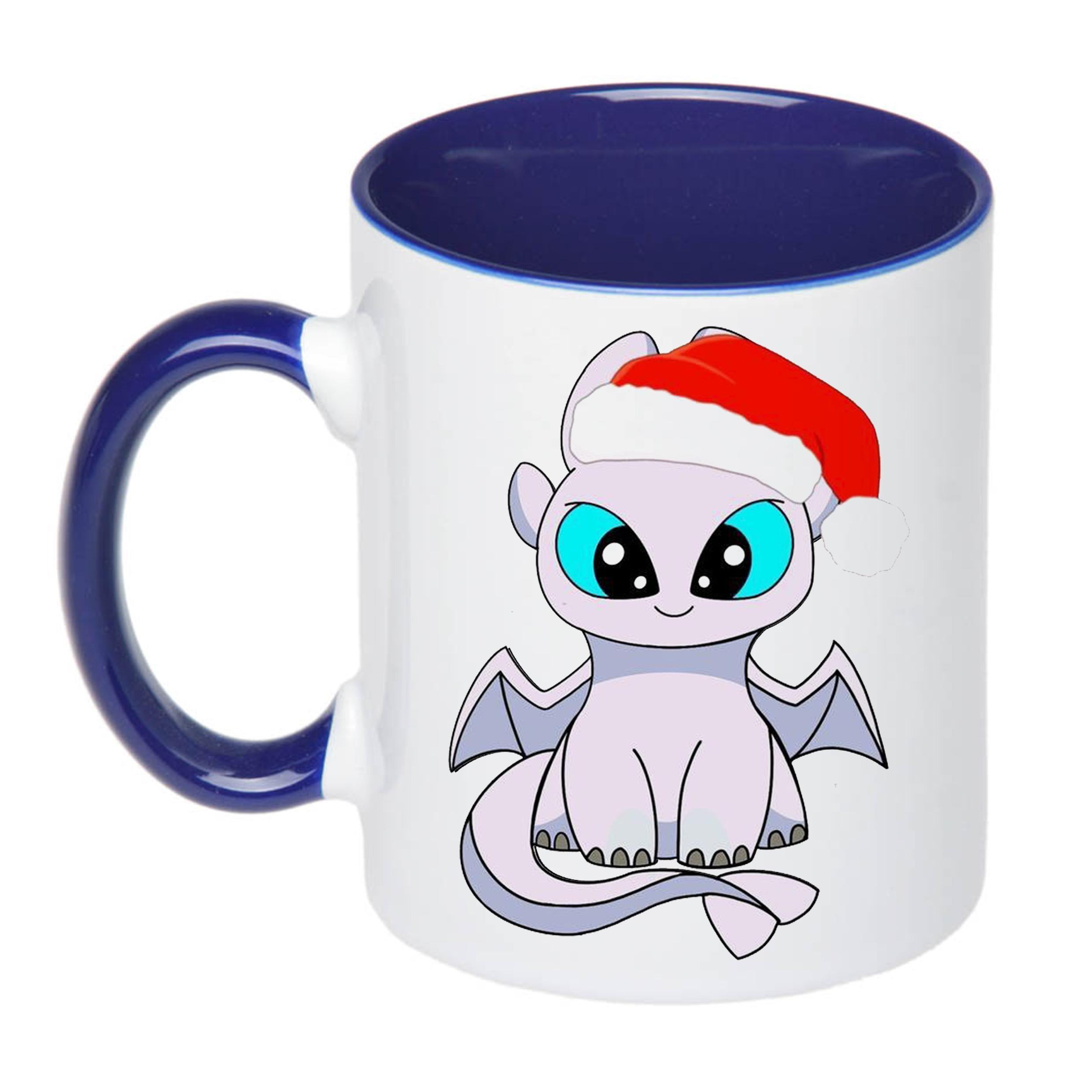 Чашка з принтом Merry Christmas 330 мл Синій (16996) Чашка з принтом Merry Christmas 330 мл Синій (16996)