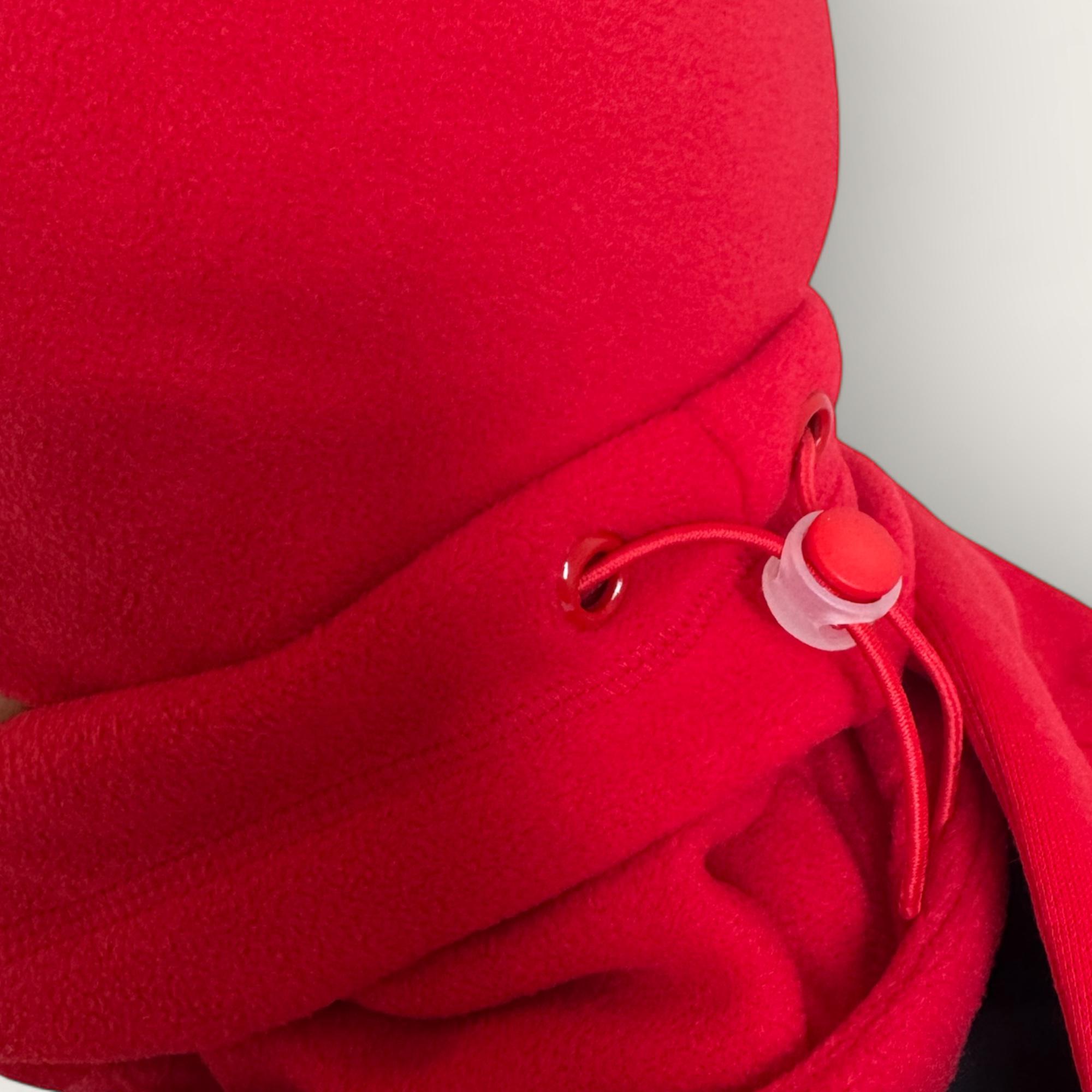 Набір шапка та снуд із мікрофлісу для тренувань та прогулянок 58 см Червоний - фото 3