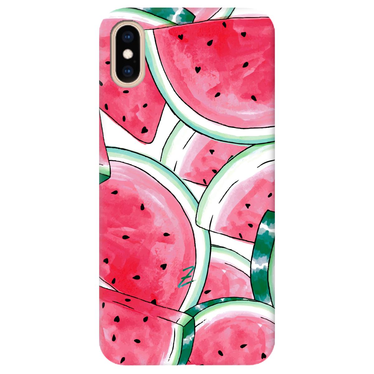 Силиконовый чехол Zorrov для Apple iPhone XS - Arbuzik (11210040206052080)