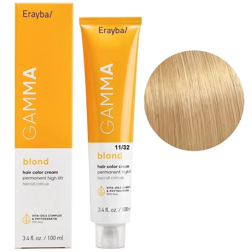 Краска для волос перманентная Erayba Gamma Color Cream 11/32 100 мл