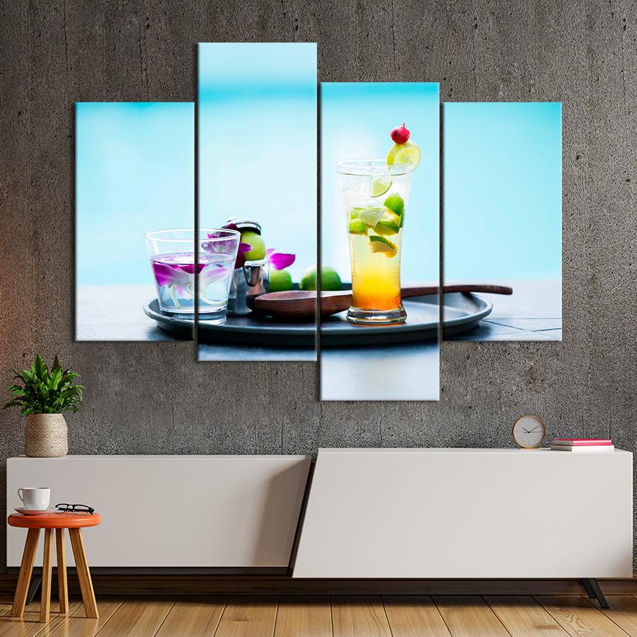 Настенний декор Натюрморт с летними коктейлями 149x106 см (A487-4)