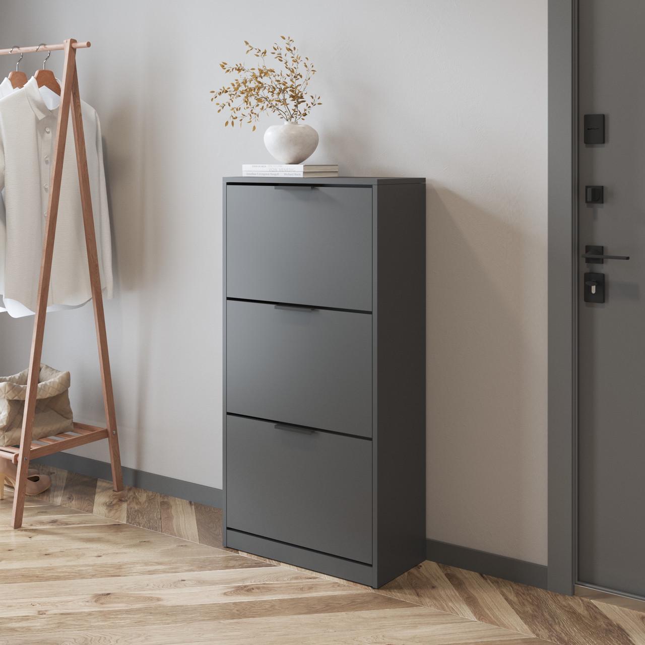 Тумба для обуви Вайс M-45 592х280х1190 мм Антрацит (30713659) - фото 1