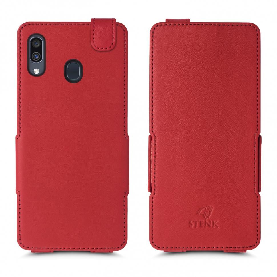Чехол флип Stenk Prime для Samsung Galaxy A30 Красный (62745)