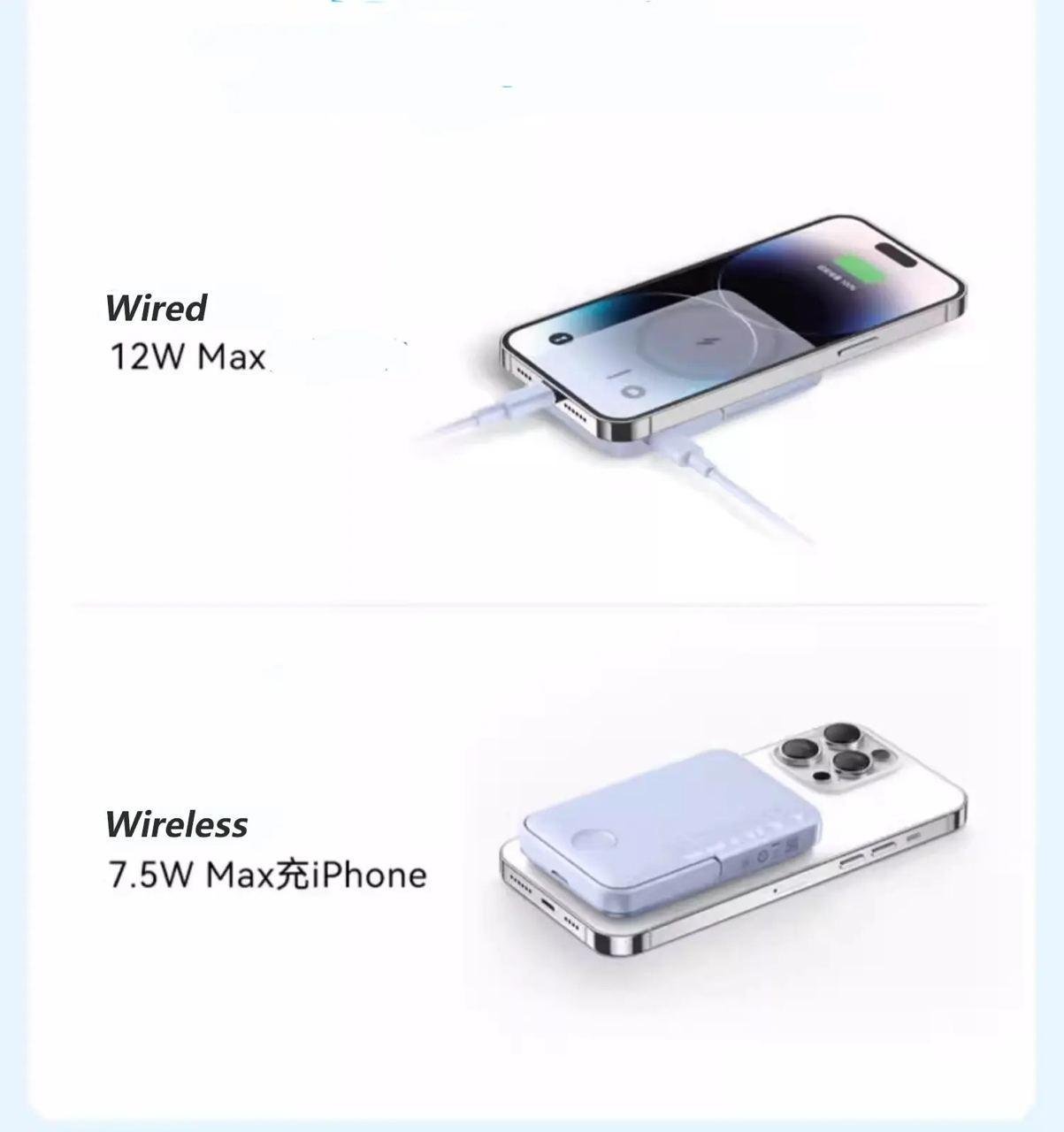 Повербанк магнітний Magsafe Anker A1618 5000 mAh для iPhone з підставкою для телефона Білий (26389475) - фото 6