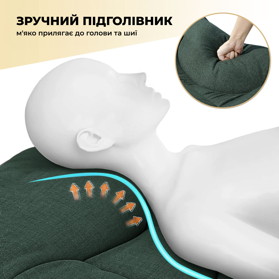 Шезлонг-кровать складная WCG CC-S11 матрас и подушка (CC-S11) - фото 7 Шезлонг-кровать складная WCG CC-S11 матрас и подушка (CC-S11) - фото 7